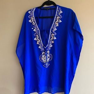 Blue Swimsuit Coverup